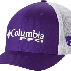 Columbia Men's Kansas State Wildcats Purple PFG Mesh Adjustable Hat