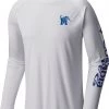 Columbia Men's Memphis Tigers White Terminal Tackle Long Sleeve T-Shirt