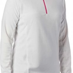 Columbia Women's Tested Tough In Pink Glacial Half Zip Pullover Sea Salt/pink Ice