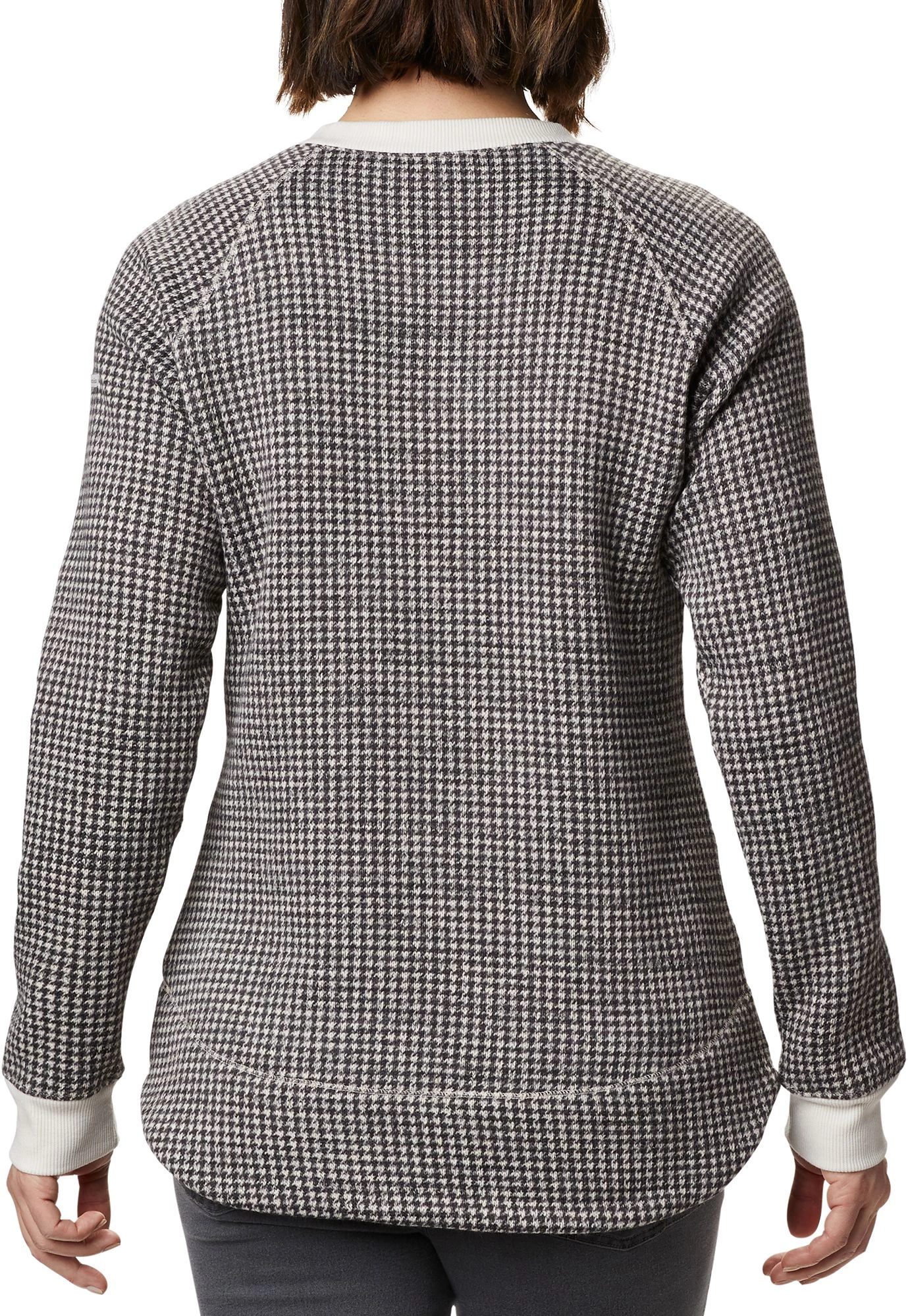 Columbia Women's Chillin Sweater Chalk Houndstooth 4 Columbia Women's Chillin Sweater Chalk Houndstooth - Image 2