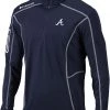Columbia Men's Atlanta Braves Navy Shotgun Quarter-Zip Shirt