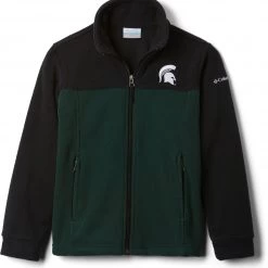 Columbia Youth Michigan State Spartans Black Flanker Full-Zip Fleece For Boys'