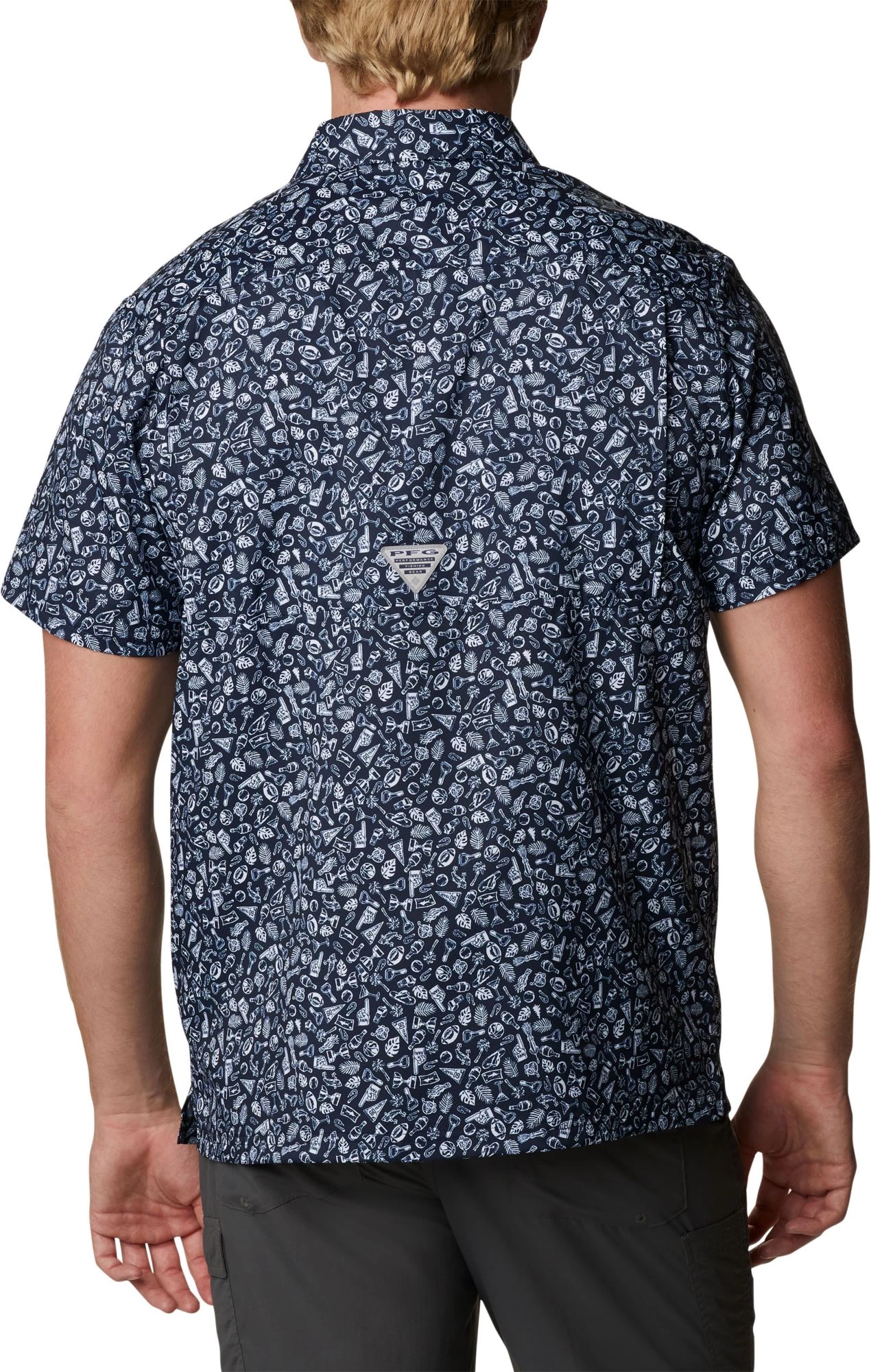 Columbia Men's Auburn Tigers Blue Slack Tide Button-Down Shirt 5 Columbia Men's Auburn Tigers Blue Slack Tide Button-Down Shirt - Image 3