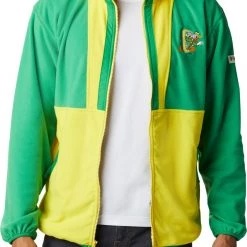 Columbia Men's Oregon Ducks Yellow Back Bowl Full-Zip Fleece Jacket