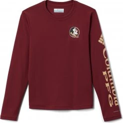 Columbia Youth Florida State Seminoles Garnet Terminal Tackle Long Sleeve T-Shirt For Boys'