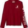 Columbia Youth Alabama Crimson Tide Crimson Terminal Tackle Long Sleeve T-Shirt For Girls' -Columbia Sales Store unnamed file 4082