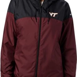 Columbia Women's Virginia Tech Hokies Black/Maroon CLG Flash Forward Lined Jacket
