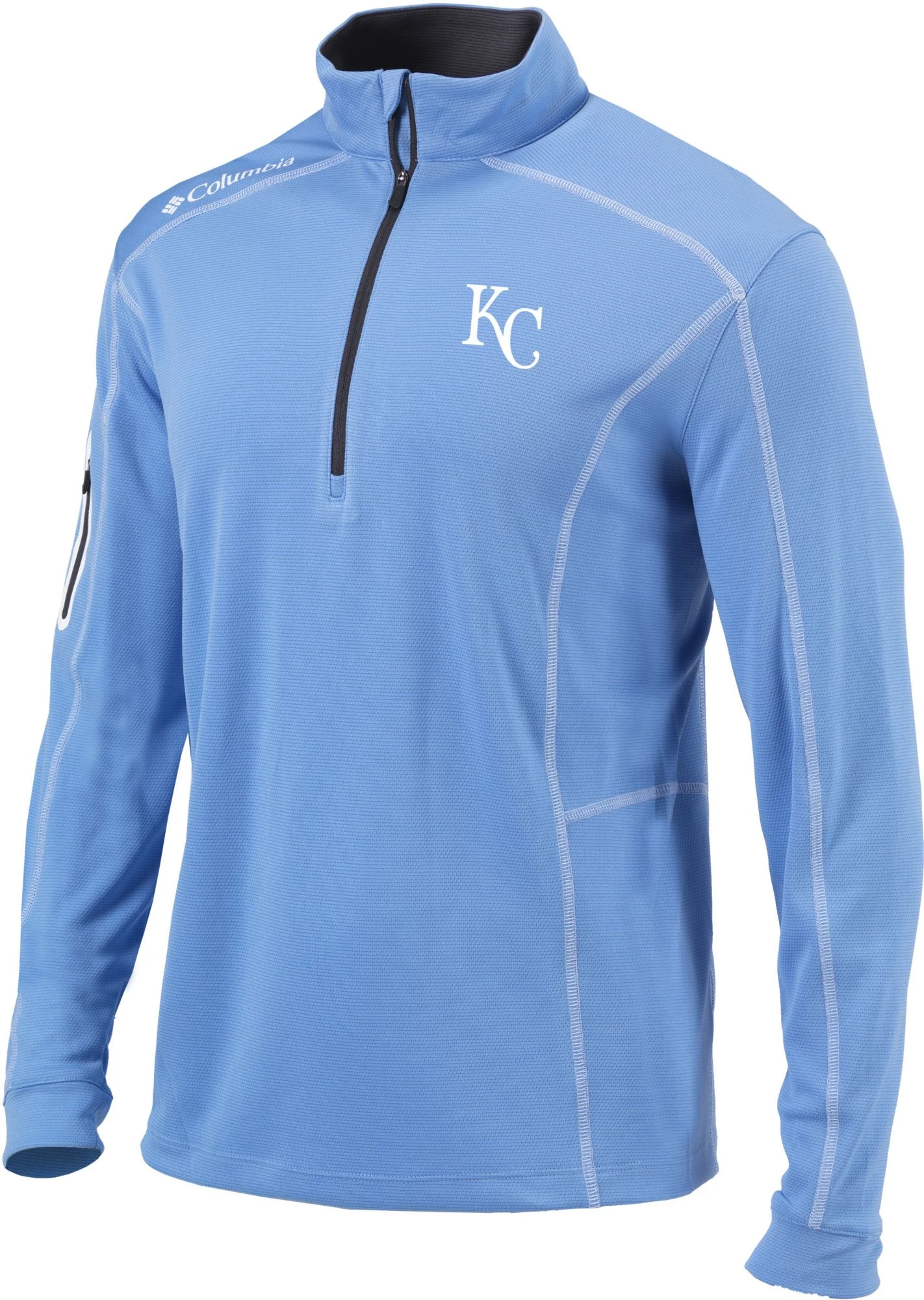 Columbia Men's Kansas City Royals White Shotgun Quarter-Zip Shirt 3 Columbia Men's Kansas City Royals White Shotgun Quarter-Zip Shirt