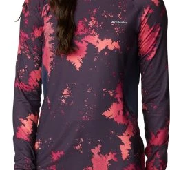 Columbia Women's Omni-Heat Infinity Knit Long Sleeve Crewneck Shirt Nocturnal Lookup Print -Columbia Sales Store unnamed file 4144