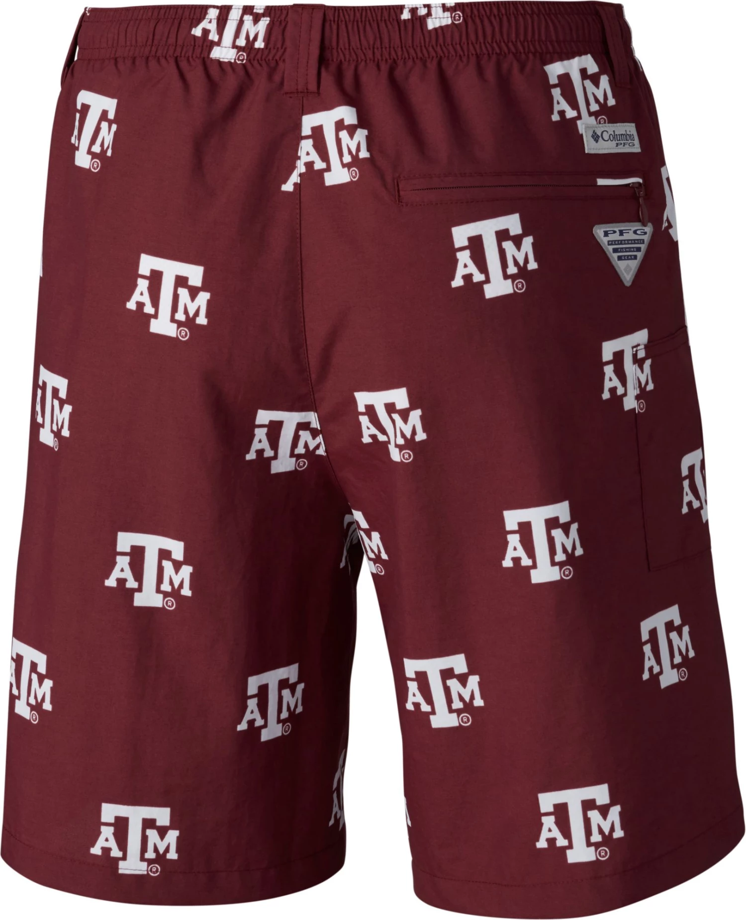 Columbia Men's Texas A&M Aggies Maroon Backcast II Printed Performance Shorts 4 Columbia Men's Texas A&M Aggies Maroon Backcast II Printed Performance Shorts - Image 2