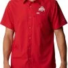 Columbia Men's Ohio State Buckeyes Scarlet Slack Tide Button-Down Shirt 1 Columbia Men's Ohio State Buckeyes Scarlet Slack Tide Button-Down Shirt -Columbia Sales Store unnamed file 4178