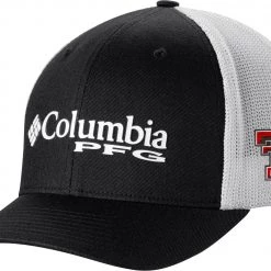 Columbia Men's Texas Tech Red Raiders Black PFG Mesh Adjustable Hat
