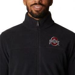 Columbia Men's Ohio State Buckeyes Black Flanker Full-Zip Fleece Jacket -Columbia Sales Store unnamed file 4215