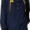 Columbia Women's Michigan Wolverines Blue PFG Tamiami Quarter-Snap Long Sleeve Hooded Shirt -Columbia Sales Store unnamed file 4227