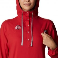Columbia Women's Ohio State Buckeyes Red Tamiami Quarter-Snap Long Sleeve Hooded Shirt 8 Columbia Women's Ohio State Buckeyes Red Tamiami Quarter-Snap Long Sleeve Hooded Shirt -Columbia Sales Store unnamed file 4233
