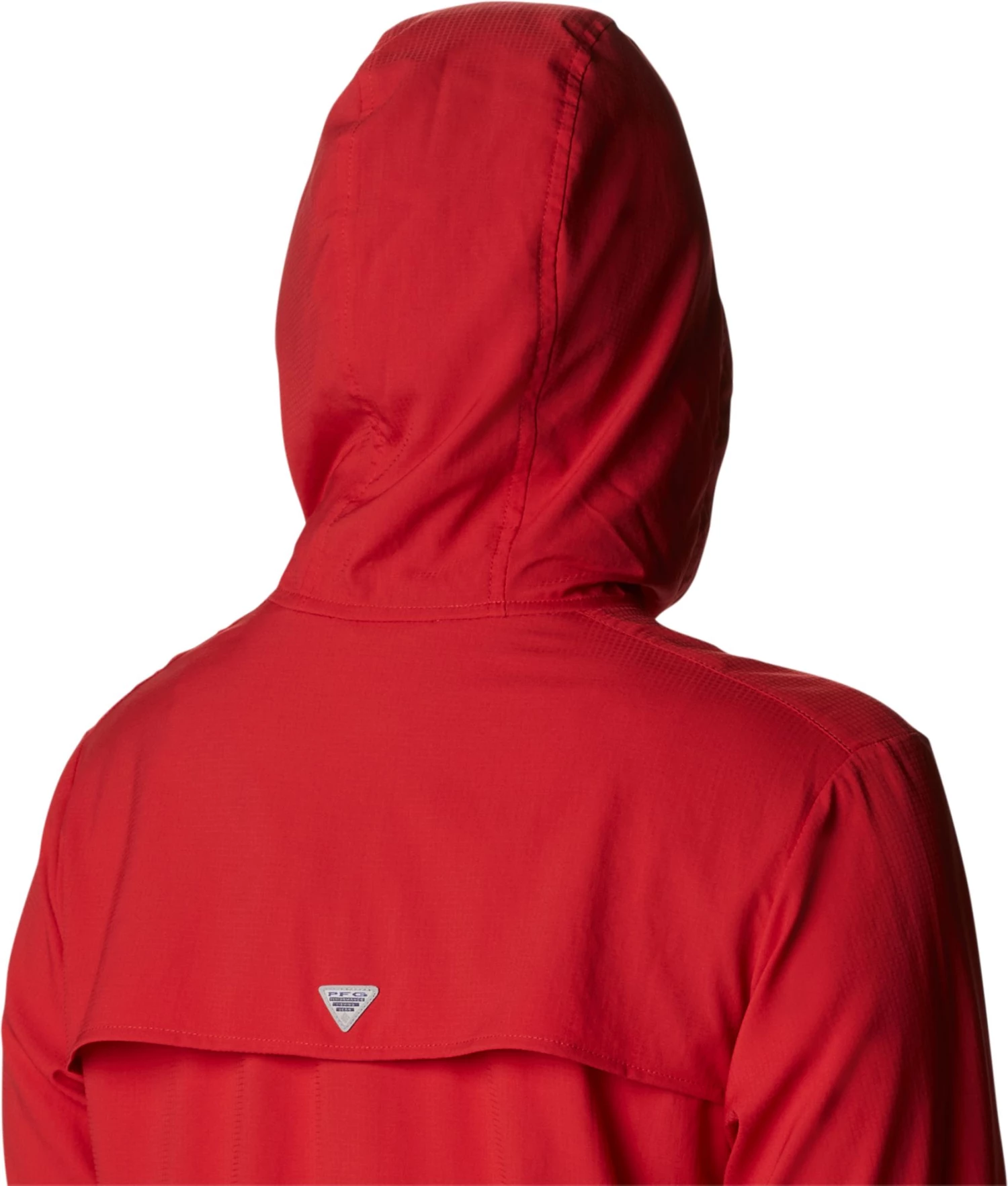 Columbia Women's Ohio State Buckeyes Red Tamiami Quarter-Snap Long Sleeve Hooded Shirt 6 Columbia Women's Ohio State Buckeyes Red Tamiami Quarter-Snap Long Sleeve Hooded Shirt - Image 4