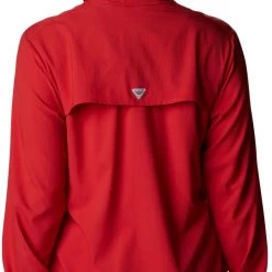 Columbia Women's Ohio State Buckeyes Red Tamiami Quarter-Snap Long Sleeve Hooded Shirt 11 Columbia Women's Ohio State Buckeyes Red Tamiami Quarter-Snap Long Sleeve Hooded Shirt -Columbia Sales Store unnamed file 4236
