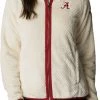 Columbia Women's Alabama Crimson Tide White Fire Side Sherpa Full-Zip Jacket -Columbia Sales Store unnamed file 4247