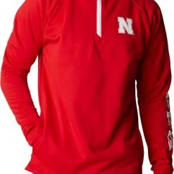 Columbia Men's Nebraska Cornhuskers Scarlet PFG Terminal Tackle Quarter-Zip Pullover Shirt