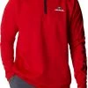 Columbia Men's Georgia Bulldogs Red PFG Terminal Tackle Quarter-Zip Pullover Shirt