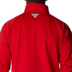 Columbia Men's Georgia Bulldogs Red PFG Terminal Tackle Quarter-Zip Pullover Shirt -Columbia Sales Store unnamed file 4280