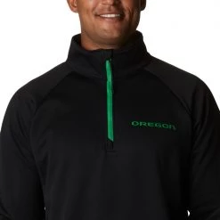 Columbia Men's Oregon Ducks Black PFG Terminal Tackle Quarter-Zip Pullover Shirt -Columbia Sales Store unnamed file 4284