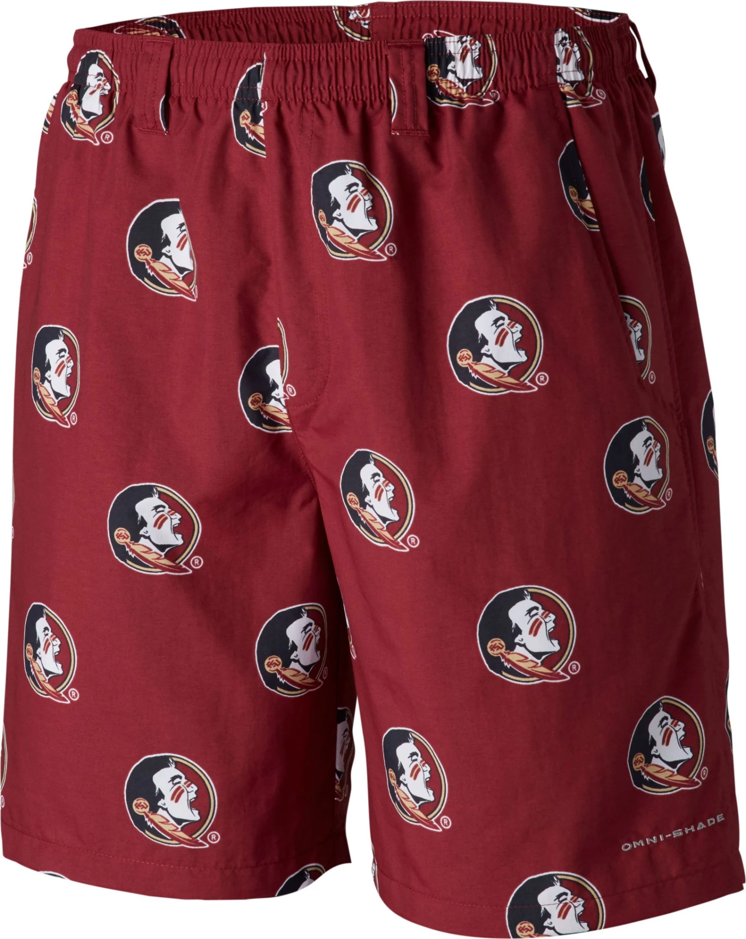 Columbia Men's Florida State Seminoles Garnet Backcast II Printed Performance Shorts 3 Columbia Men's Florida State Seminoles Garnet Backcast II Printed Performance Shorts