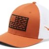 Columbia Men's Texas Longhorns Burnt Orange PFG Flag Mesh Fitted Hat