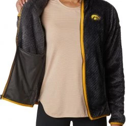 Columbia Women's Iowa Hawkeyes Black Fire Side Sherpa Full-Zip Jacket -Columbia Sales Store unnamed file 4304