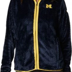 Columbia Women's Michigan Wolverines Blue Fire Side Sherpa Full-Zip Jacket -Columbia Sales Store unnamed file 4311