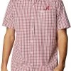 Columbia Men's Alabama Crimson Tide Crimson Rapid Rivers Button Down Shirt -Columbia Sales Store unnamed file 4313