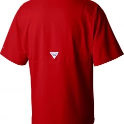 Columbia Men's NC State Wolfpack Red Tamiami Short Sleeve Button Down Shirt 5 Columbia Men's NC State Wolfpack Red Tamiami Short Sleeve Button Down Shirt -Columbia Sales Store unnamed file 4324