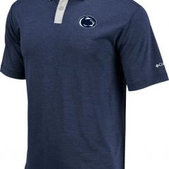 Columbia Men's Penn State Nittany Lions Blue Omni-Wick Range Performance Polo