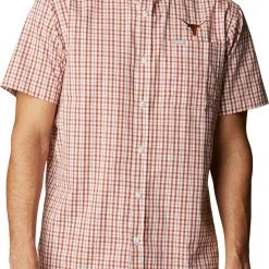 Columbia Men's Texas Longhorns Burnt Orange Rapid Rivers Button Down Shirt
