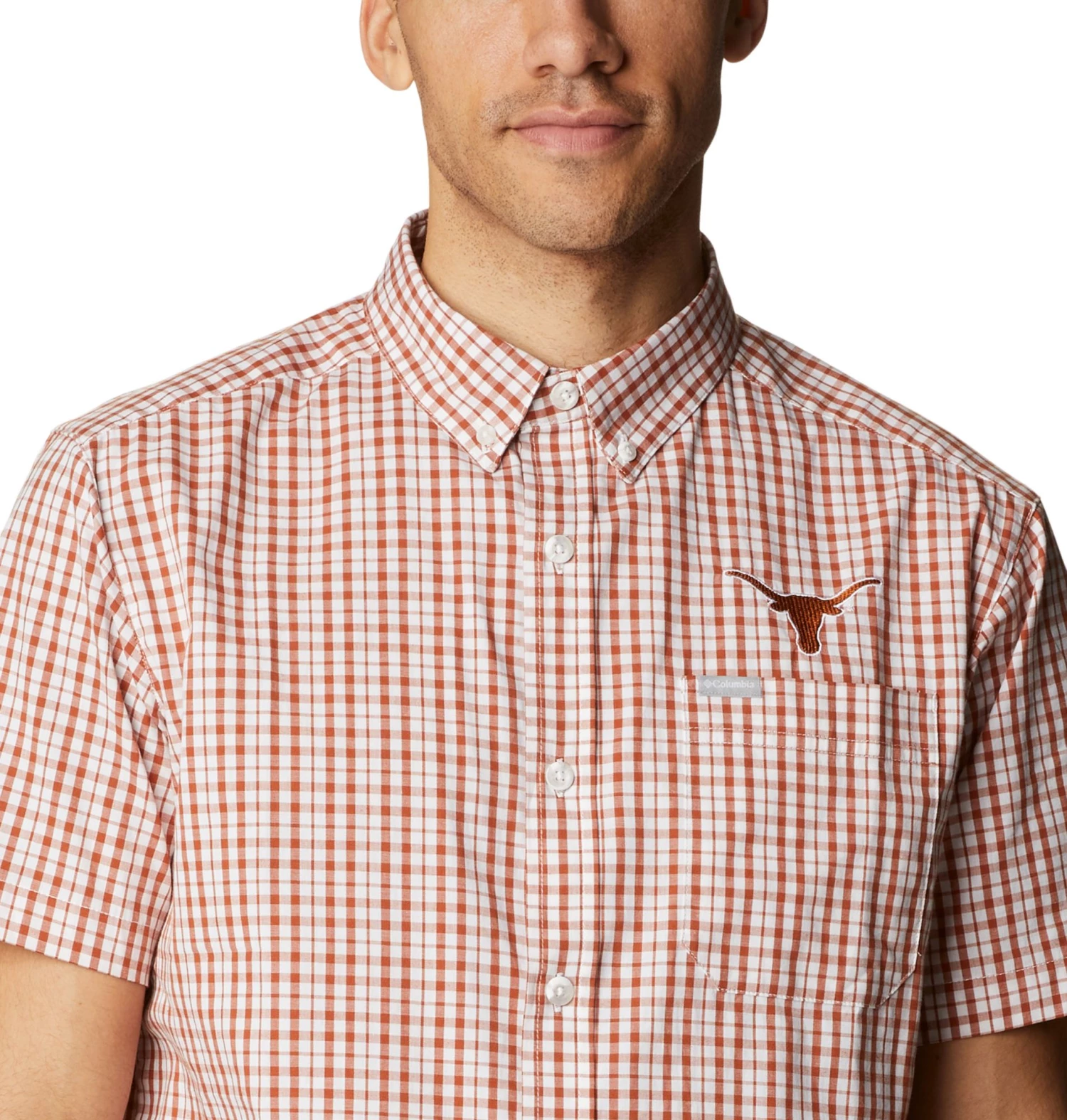 Columbia Men's Texas Longhorns Burnt Orange Rapid Rivers Button Down Shirt 5 Columbia Men's Texas Longhorns Burnt Orange Rapid Rivers Button Down Shirt - Image 3