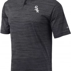 Columbia Men's Chicago White Sox Black Omni-Wick Set Performance Polo