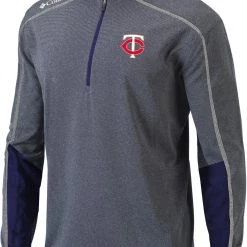 Columbia Men's Minnesota Twins Navy Shotgun 2.0 Quarter-Zip Shirt