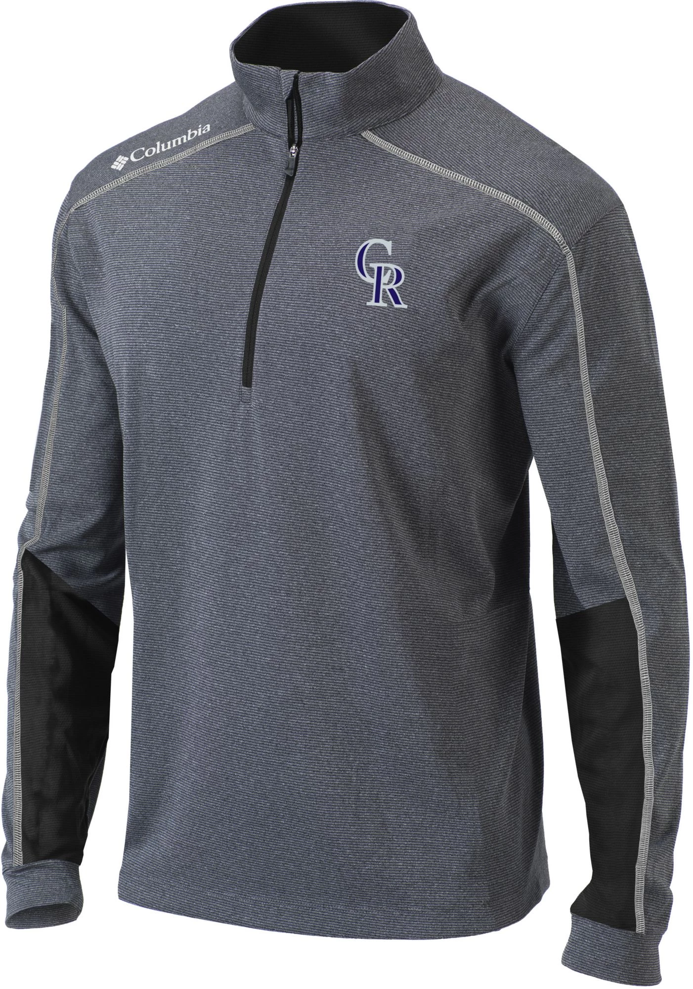 Columbia Men's Colorado Rockies Black Shotgun 2.0 Quarter-Zip Shirt 3 Columbia Men's Colorado Rockies Black Shotgun 2.0 Quarter-Zip Shirt