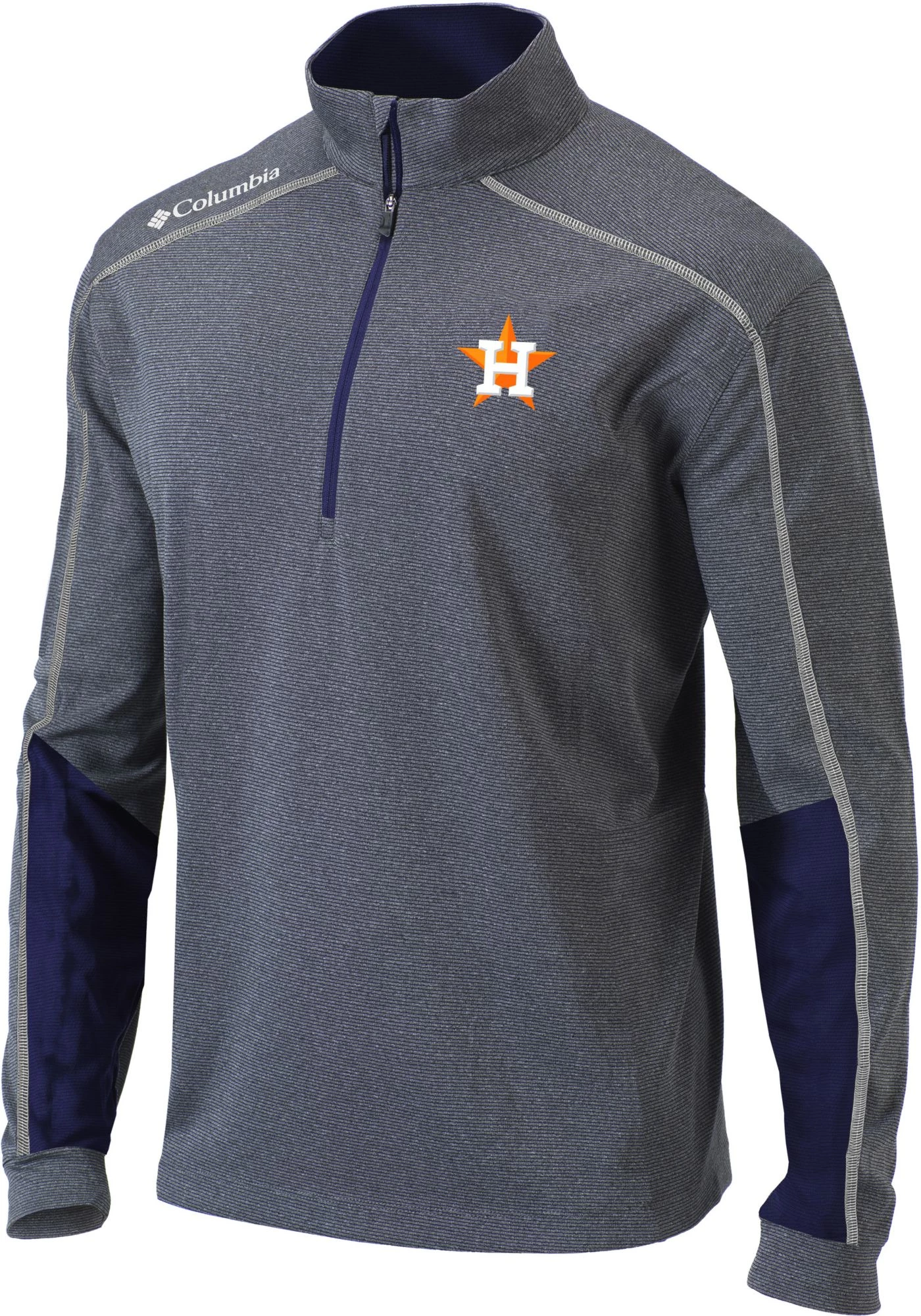 Columbia Men's Houston Astros Navy Shotgun 2.0 Quarter-Zip Shirt 3 Columbia Men's Houston Astros Navy Shotgun 2.0 Quarter-Zip Shirt