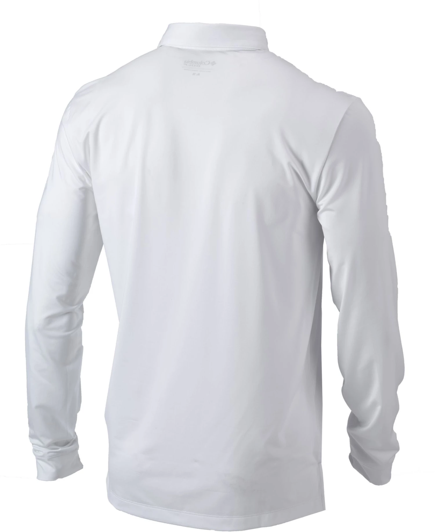 Columbia Men's Chicago Cubs White Pin High Long Sleeve Polo 4 Columbia Men's Chicago Cubs White Pin High Long Sleeve Polo - Image 2