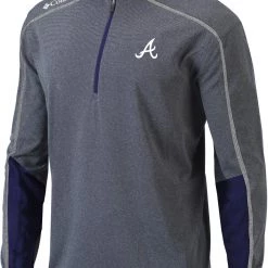 Columbia Men's Atlanta Braves Navy Shotgun 2.0 Quarter-Zip Shirt