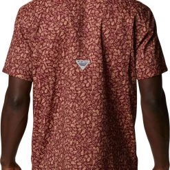 Columbia Men's Florida State Seminoles Garnet Slack Tide Button-Down Shirt -Columbia Sales Store unnamed file 4382