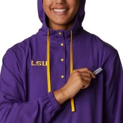 Columbia Women's LSU Tigers Purple PFG Tamiami Quarter-Snap Long Sleeve Hooded Shirt 9 Columbia Women's LSU Tigers Purple PFG Tamiami Quarter-Snap Long Sleeve Hooded Shirt -Columbia Sales Store unnamed file 4389