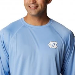 Columbia Men's North Carolina Tar Heels White Terminal Tackle Long Sleeve T-Shirt -Columbia Sales Store unnamed file 4394