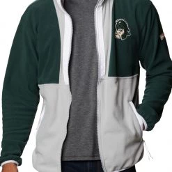 Columbia Men's Michigan State Spartans Green Back Bowl Full-Zip Fleece Jacket