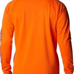 Columbia Men's Clemson Tigers Orange PFG Terminal Tackle Quarter-Zip Pullover Shirt -Columbia Sales Store unnamed file 4408