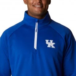 Columbia Men's Kentucky Wildcats Blue PFG Terminal Tackle Quarter-Zip Pullover Shirt -Columbia Sales Store unnamed file 4413