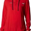 Columbia Women's Georgia Bulldogs Red PFG Tamiami Quarter-Snap Long Sleeve Hooded Shirt -Columbia Sales Store unnamed file 4420