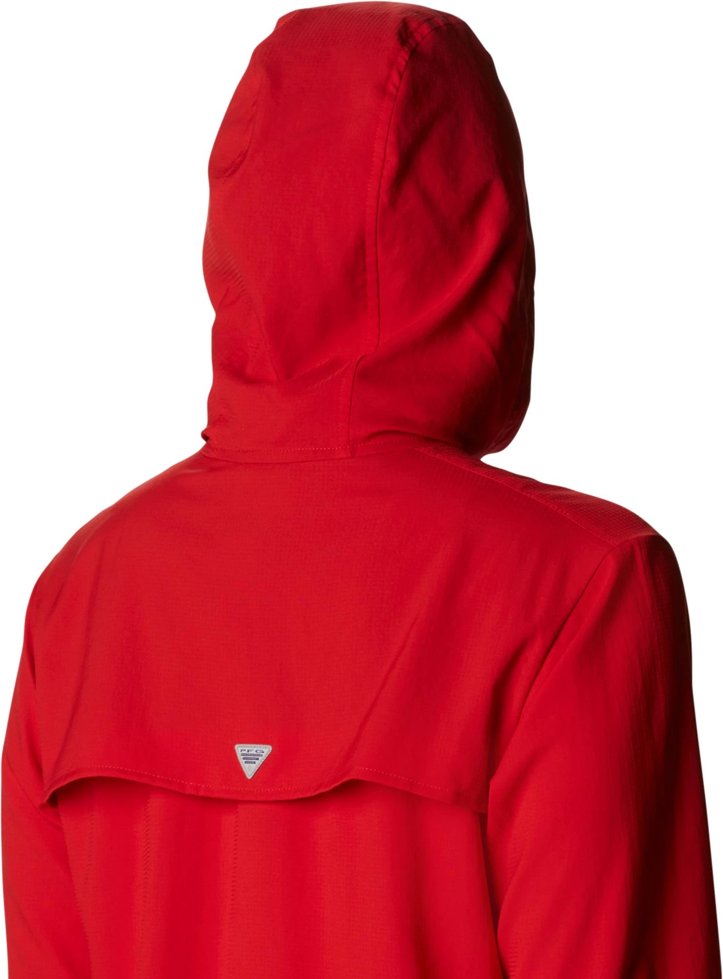 Columbia Women's Georgia Bulldogs Red PFG Tamiami Quarter-Snap Long Sleeve Hooded Shirt 6 Columbia Women's Georgia Bulldogs Red PFG Tamiami Quarter-Snap Long Sleeve Hooded Shirt - Image 4