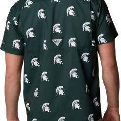 Columbia Men's Michigan State Spartans Green Super Slack Tide Button Down Shirt 11 Columbia Men's Michigan State Spartans Green Super Slack Tide Button Down Shirt -Columbia Sales Store unnamed file 4438